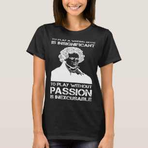 T-shirt Ludwig van Beethoven Portrait Pianistes Piano Play