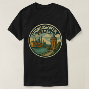 T-shirt Ludwigshafen Allemagne Art de la ville