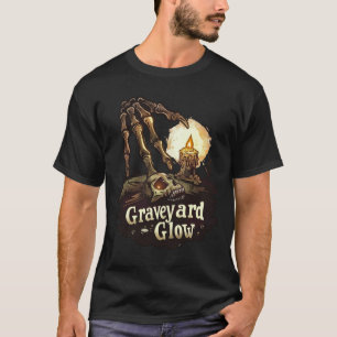 T-shirt Lueur de cimetière - Halloween squelette