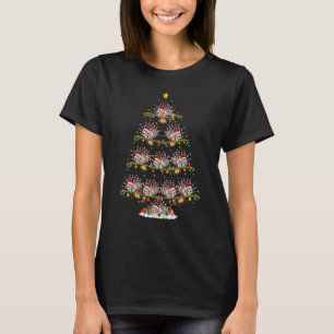 T-shirt Lueurs de poisson Lights Xmas Père Noël Lionfish N