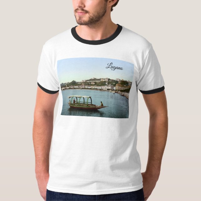 T-shirt Lugano, Suisse (vers 1900) (Devant)