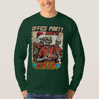 T-shirt Lugubre pull de Noël zombies cerveau bande dessiné