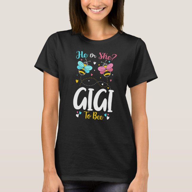 T-shirt Lui Et Elle Gigi Ont Tenu La Révélation Du Sexe (Devant)