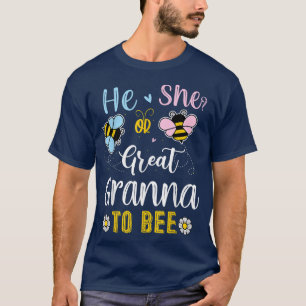T-shirt Lui Ou Elle Grand Granna À Être Révélation De Sexe