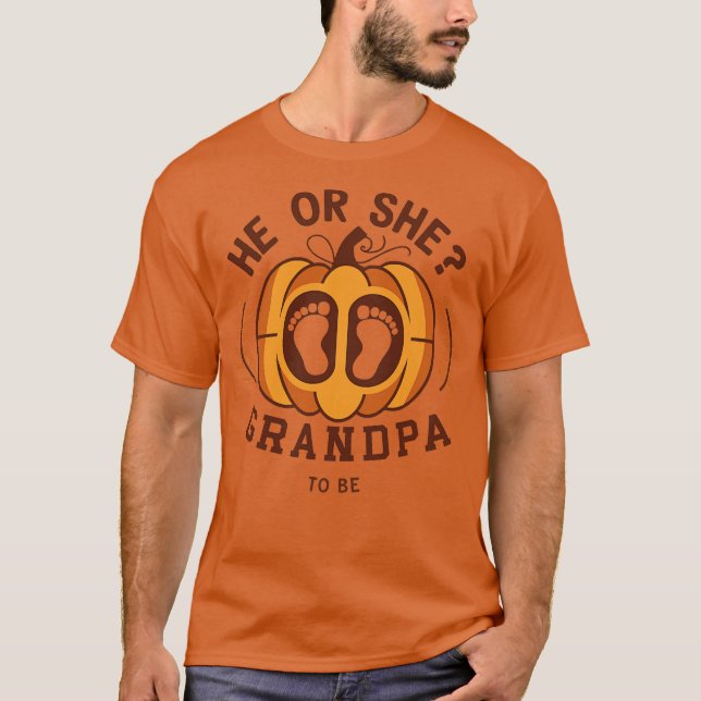 T-shirt Lui ou elle grand-père (Devant)