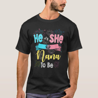 T-shirt Lui ou elle Nana pour être feu d'artifice Genre Ré