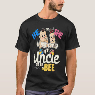 T-shirt Lui ou elle oncle à être Genre Révéler Oncle Baby 