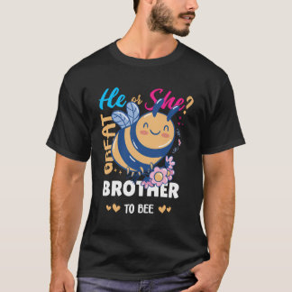 T-shirt Lui Ou Elle Révèle Le Sexe Baby shower Grand Frère