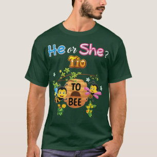 T-shirt Lui Ou Elle Tio À Être Sexe Révéler Père Bébé