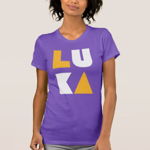 T-shirt Luka Los Angeles Gold et Purple LA Luka