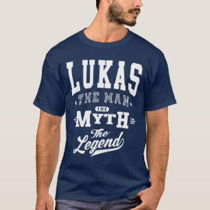 T-shirt Lukas Nom personnalisé Cadeau d'anniversaire