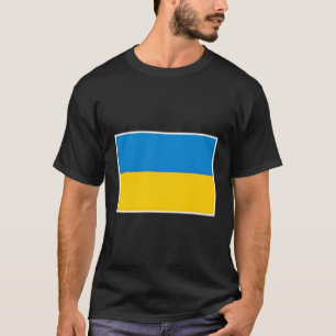 T-shirt L'Ukraine Drapeau Aux Couleurs Nationales Ukrainie