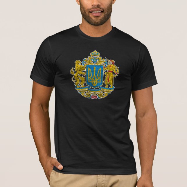 T-shirt L'Ukraine, emblème national (Devant)