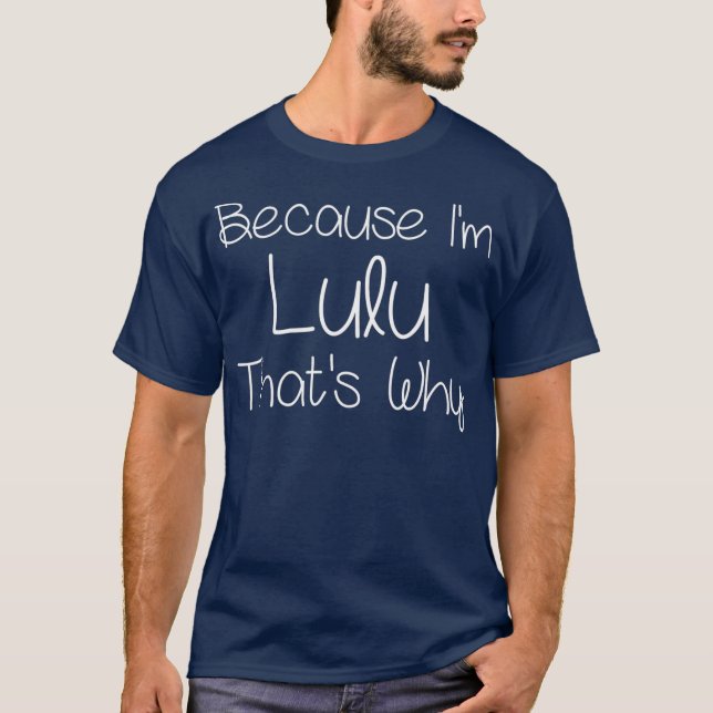 T-shirt LULU Funny Personnalisé Anniversaire Femmes Nom Ca (Devant)