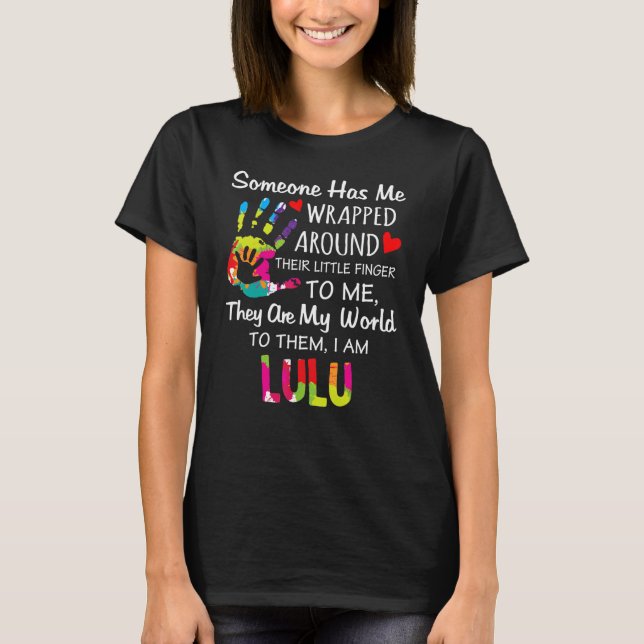 T-shirt Lulu Grandma Surnom Cute Lulu est mon nom (Devant)