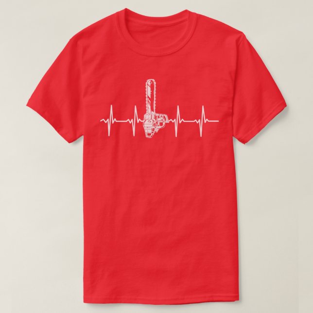 T-shirt Lumberjack Chemise Lumberjack Heartbeat (Design devant)