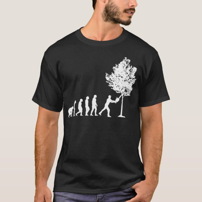 T-shirt Lumberjack Woodwoker Evolution Woodwoker Forester (Devant)