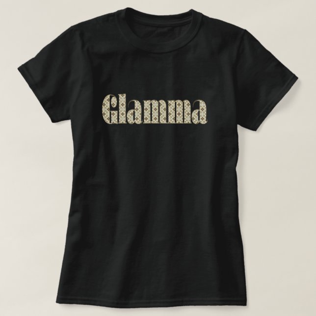 T-shirt Lumière Bling -Glamma (Design devant)
