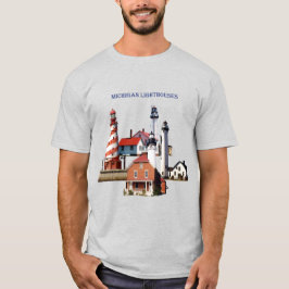 T-shirt Lumière de chemise du phare du Michigan