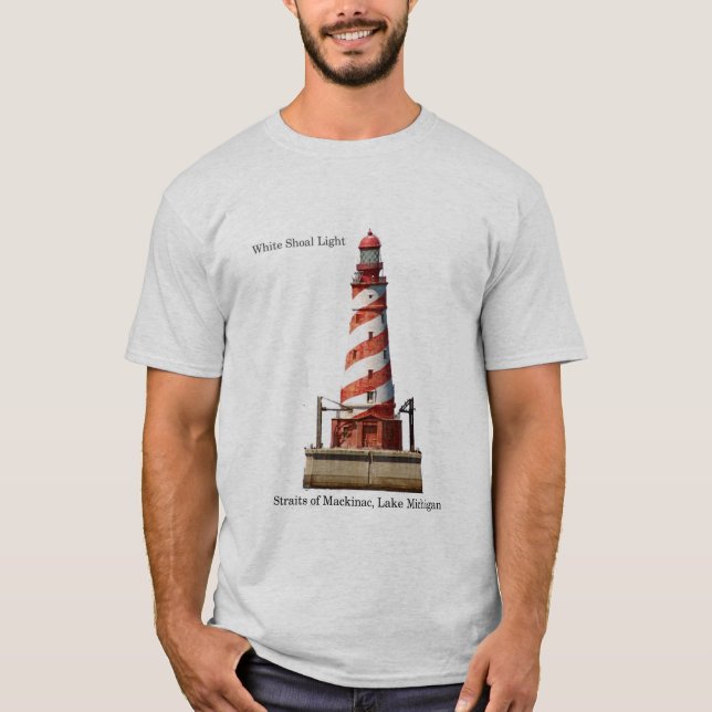 T-shirt Lumière de la chemise White Shoal (Devant)