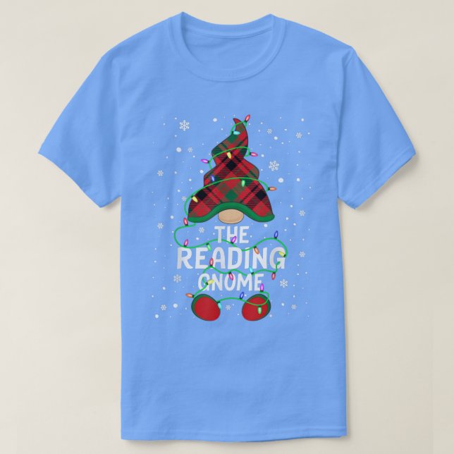 T-shirt Lumière de la famille Gnome de lecture (Design devant)