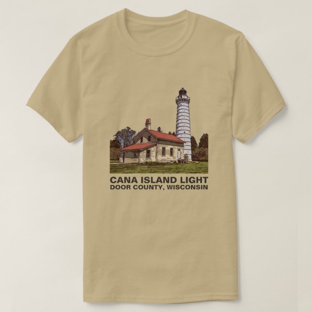 T-SHIRT LUMIÈRE DE L'ÎLE CANA (Design devant)