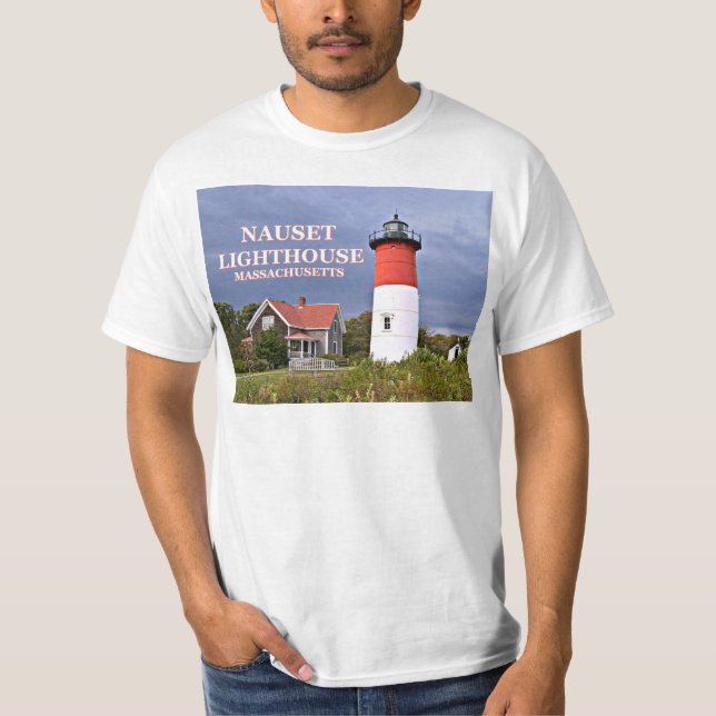 T-shirt Lumière de Nauset, Cape Cod, Phare du Massachusett (Devant)