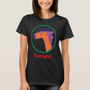 T-shirt Lumière du soleil de cheval sauvage