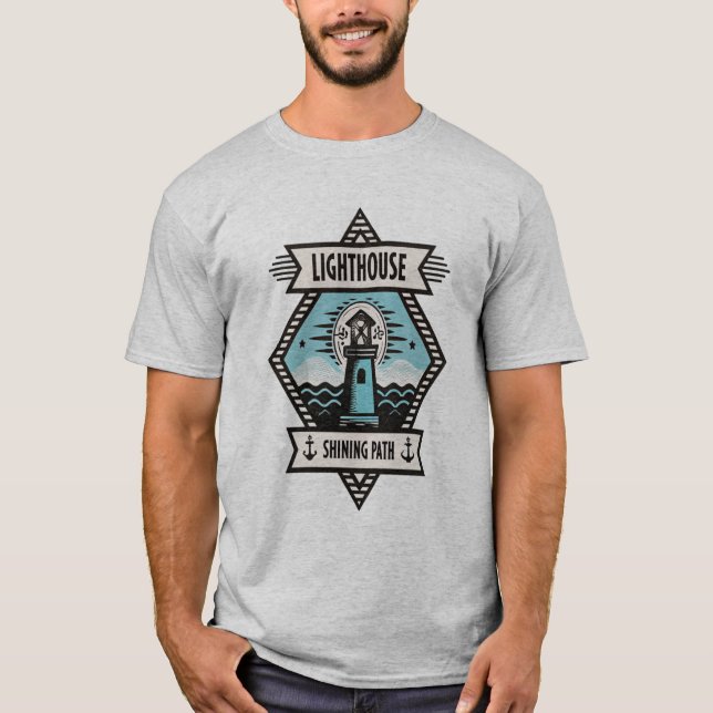 T-shirt Lumière guide : Un phare d'amour (Devant)