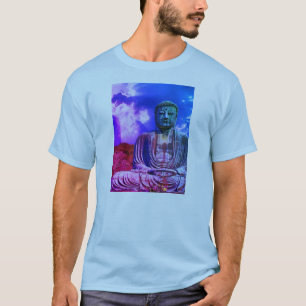 T-shirt Lumière Méditation Bouddha couleur de la statue