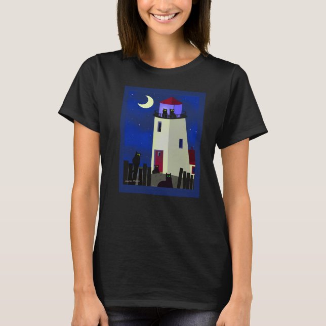 T-shirt Lumière noire (Devant)