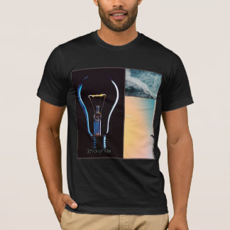 T-shirt Lumière révolutionnaire du monde/ NOIR