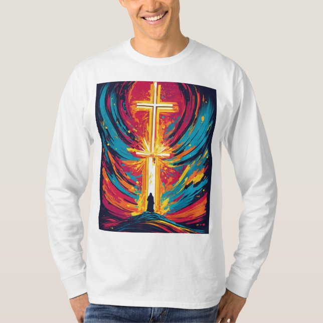 T-shirt "Lumière Sacrée" "Présence Éternelle" (Devant)