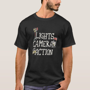 T-shirt Lumières Camera Action réalisateur T Shirt