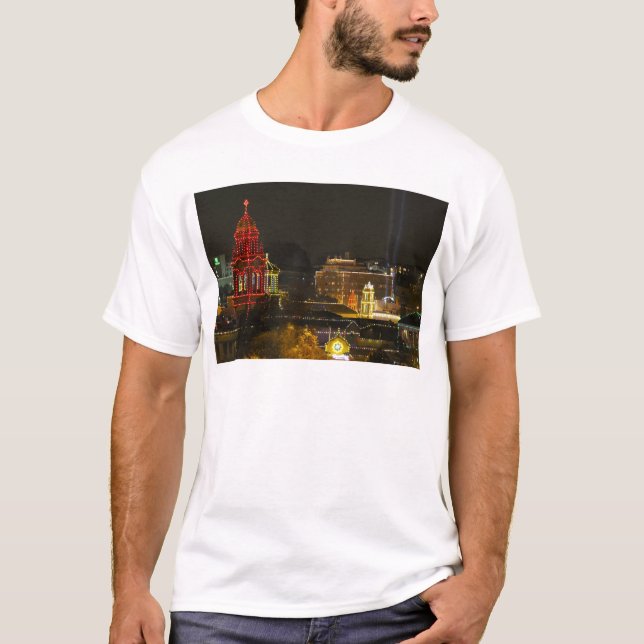 T-shirt Lumières de Kansas City Plaza (Devant)