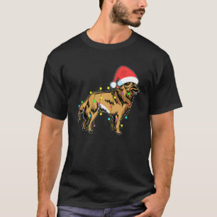 T-shirt Lumières de Noël Belge Tervuren Amoureux des chien