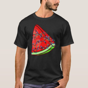 T-shirt Lumières de Noël Hawaïennes Pastèque Été Noël I
