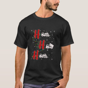 T-shirt Lumières de Noël HO HO Tow Truck drôle Grosse Noël