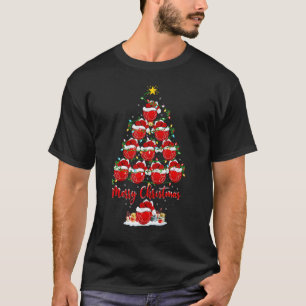 T-shirt Lumières de sapin de Noël Bocce Ball Bocce Noël