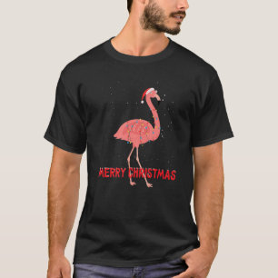 T-shirt Lumières des arbres de Noël Flamants roses
