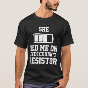 T-shirt Lumières LED Électricien Funny