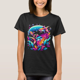 T-shirt Lumières vives de l'aquarium : éclat de néon tétra
