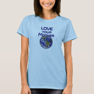 T-shirt lumineux avec le motif "Aimez votre Terre