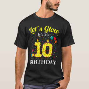 T-shirt Luminons c'est mon 10e anniversaire Sweet Party nu