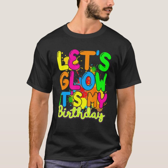 T-shirt Luminons c'est mon anniversaire Joyeux Anniversair (Devant)