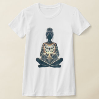 T-shirt Luminosité cardiaque et sérénité des papillons