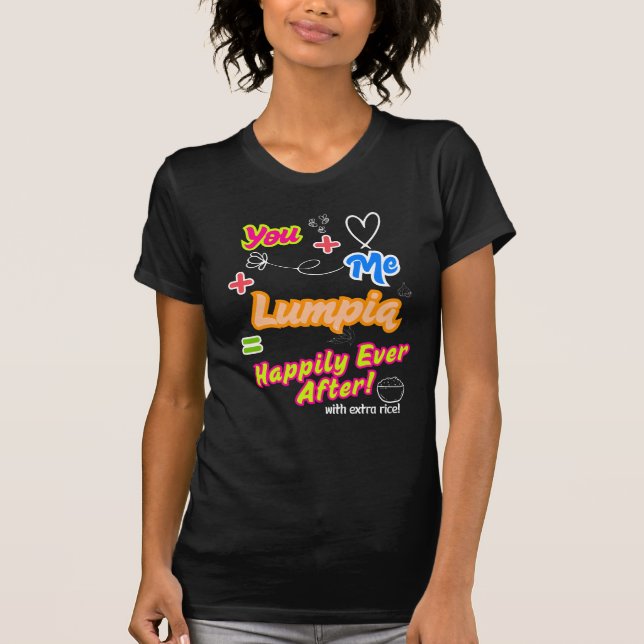 T-shirt Lumpia Amour pour toujours drôle (Devant)