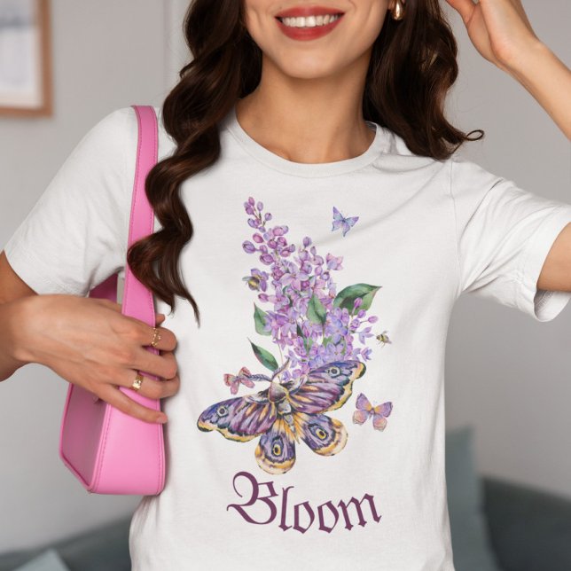 T-shirt Luna Moth, Floral Moth (Créateur téléchargé)