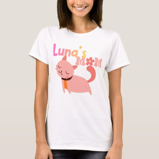 T-shirt Luna’s Mom Cute Cat Lover Gift | Personalized Cat 