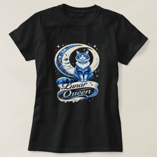 T-shirt Lunar Queen Cat (Design devant)